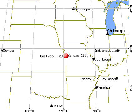 Westwood, Kansas map
