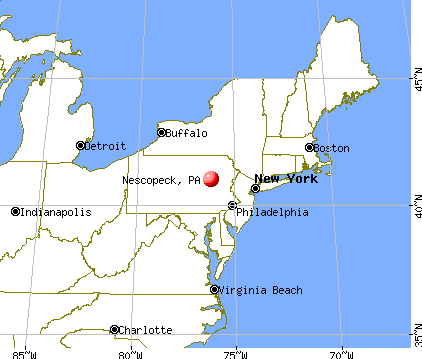 Nescopeck, Pennsylvania map