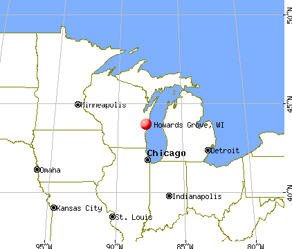 Howards Grove, Wisconsin map