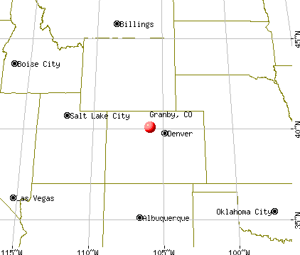 Granby, Colorado map
