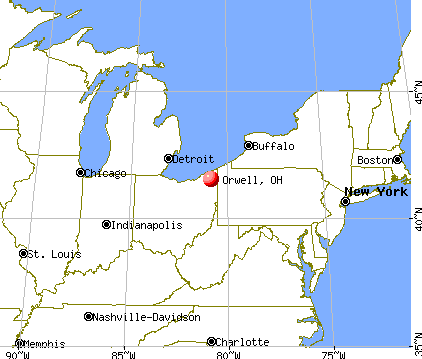 Orwell, Ohio map