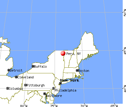 Peru, New York map