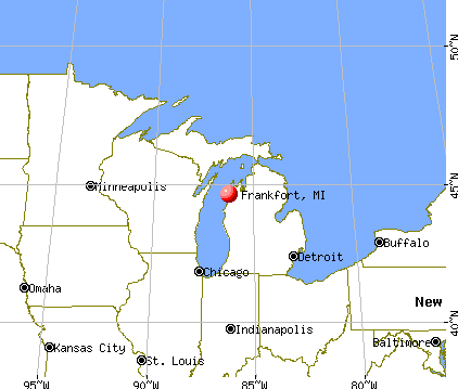 Frankfort, Michigan map