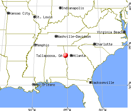 Tallapoosa, Georgia map