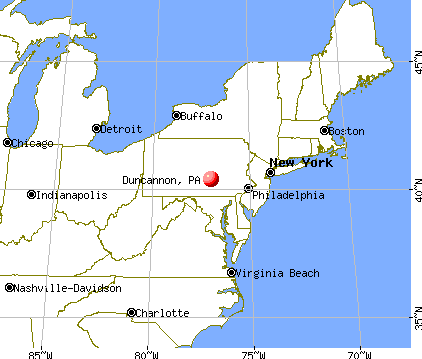 Duncannon, Pennsylvania map