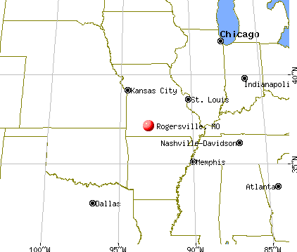 Rogersville, Missouri map