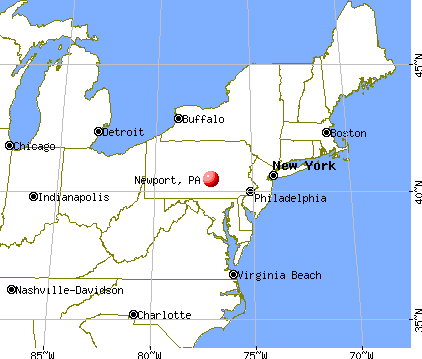 Newport, Pennsylvania map
