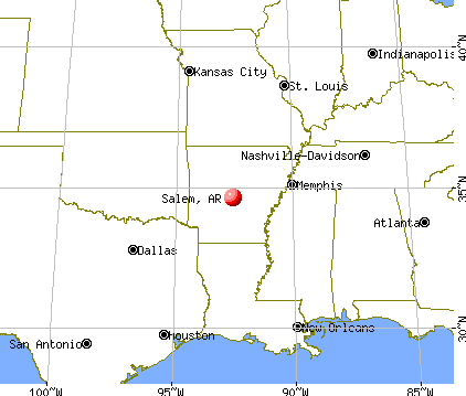 Salem, Arkansas map