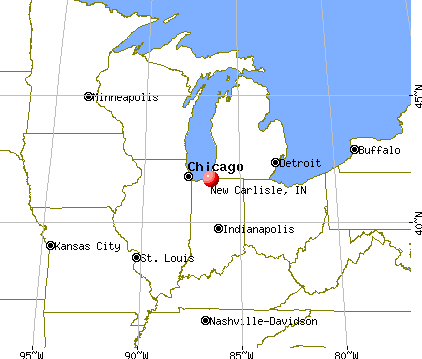 New Carlisle, Indiana map