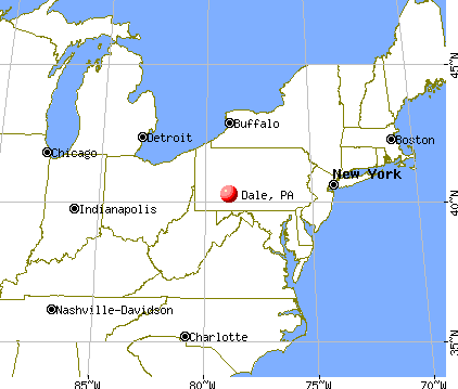 Dale, Pennsylvania map