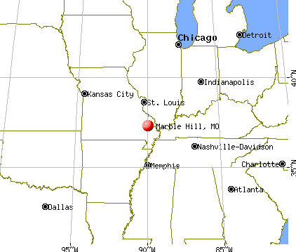 Marble Hill, Missouri map