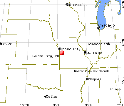 Garden City, Missouri map