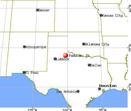 Paducah, Texas map