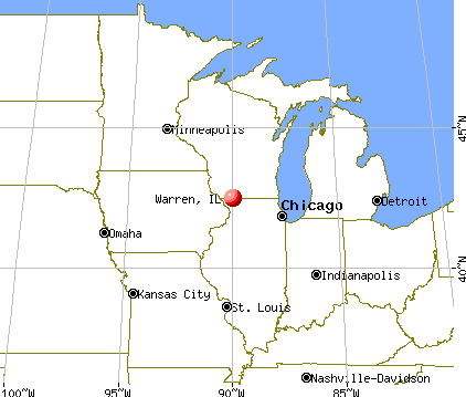 Warren, Illinois map