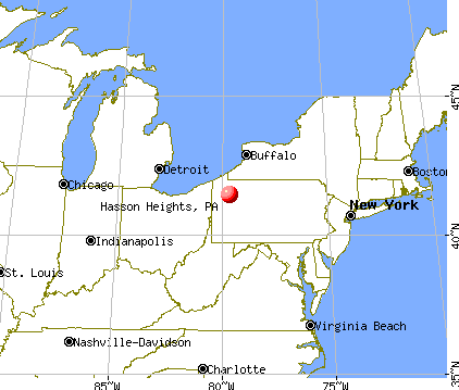 Hasson Heights, Pennsylvania map