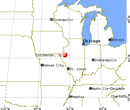 Colchester, Illinois map
