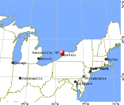Ransomville, New York map