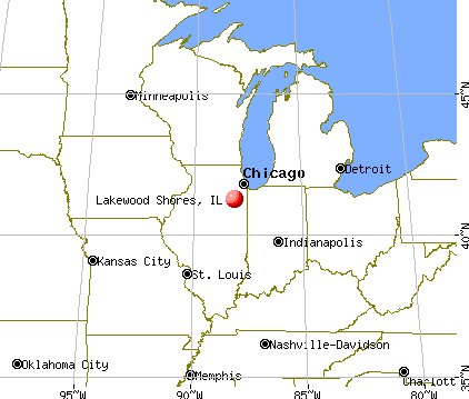 Lakewood Shores, Illinois map