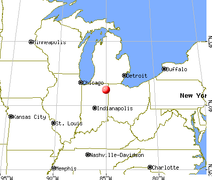 Leo-Cedarville, Indiana map