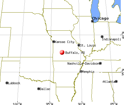 Buffalo, Missouri map