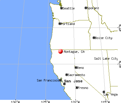 Montague, California map