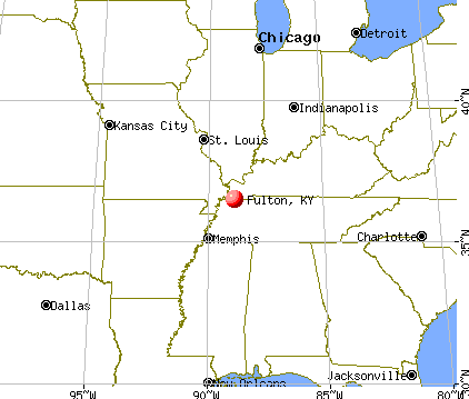 Fulton, Kentucky map