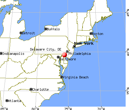 Delaware City, Delaware map