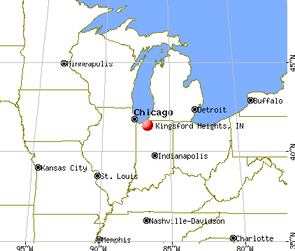 Kingsford Heights, Indiana map