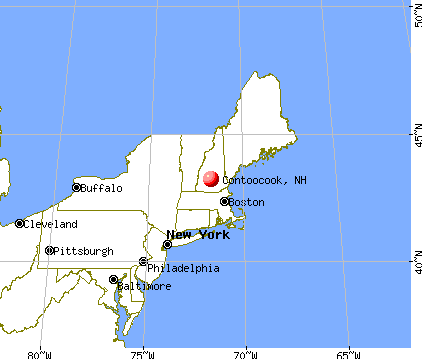 Contoocook, New Hampshire map