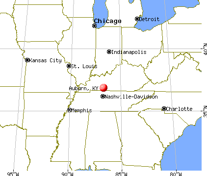 Auburn, Kentucky map
