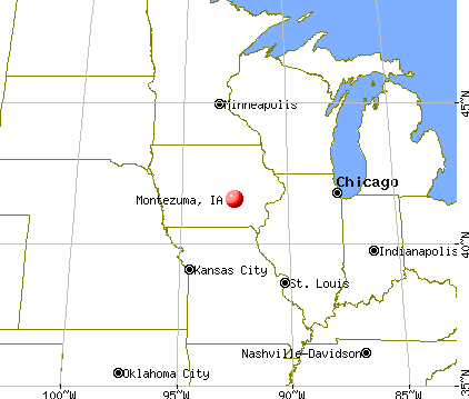 Montezuma, Iowa map