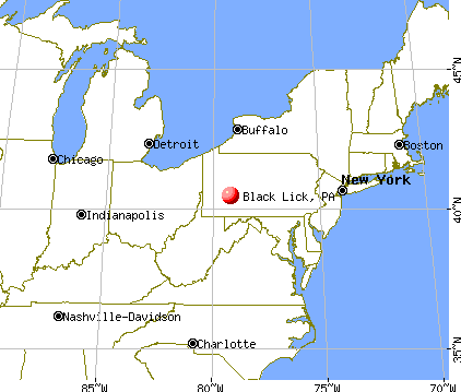 Black Lick, Pennsylvania map