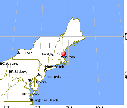 Rowley, Massachusetts map