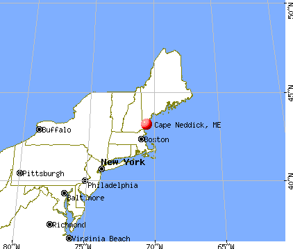 Cape Neddick, Maine map