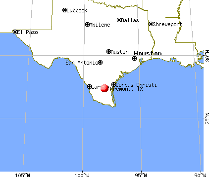 Premont, Texas map