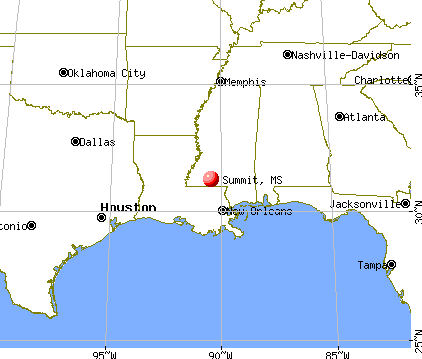 Summit, Mississippi map