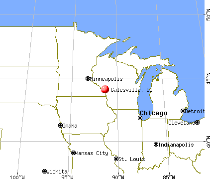 Galesville, Wisconsin map