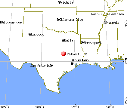 Calvert, Texas map