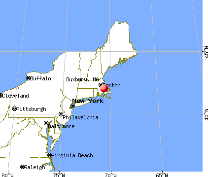Duxbury, Massachusetts map