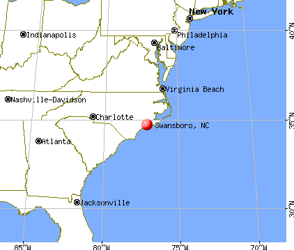 Swansboro, North Carolina map