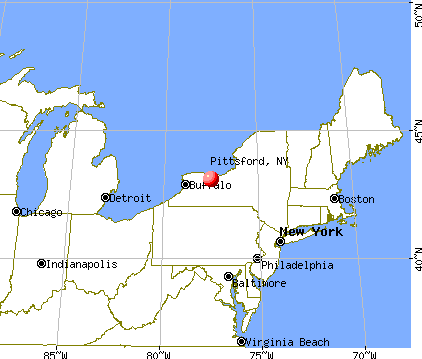 Pittsford, New York map