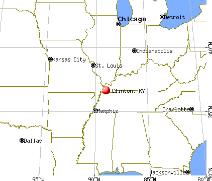 Clinton, Kentucky map