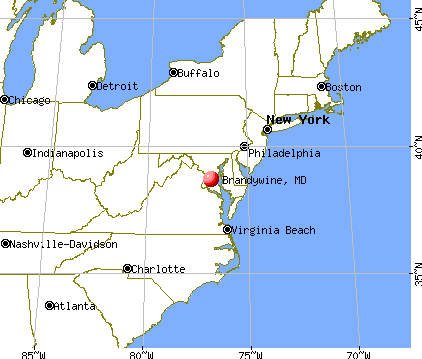 Brandywine, Maryland map