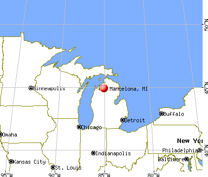 Mancelona, Michigan map