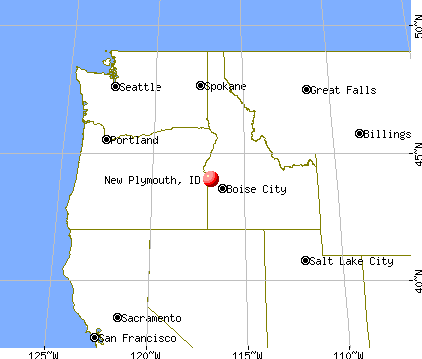 New Plymouth, Idaho map