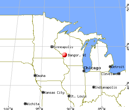 Bangor, Wisconsin map