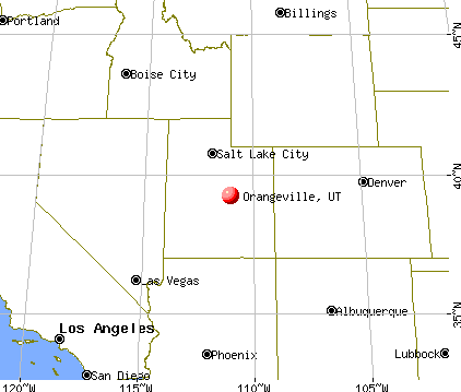 Orangeville, Utah map