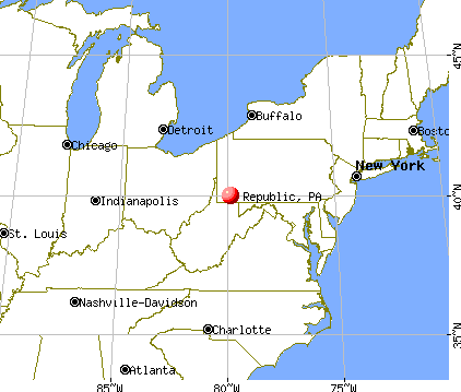 Republic, Pennsylvania map