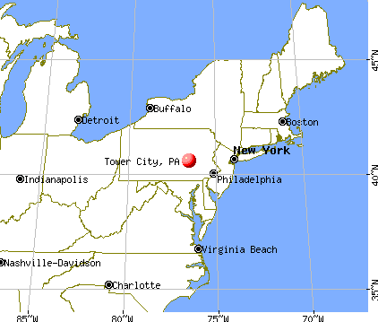 Tower City, Pennsylvania map