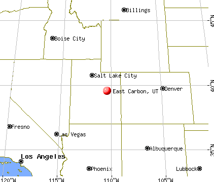East Carbon, Utah map